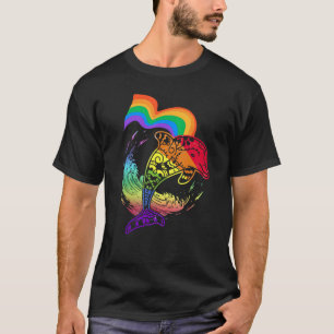 Camiseta Design de Lésbica Gay LGBTQ para Dolphin Lover par