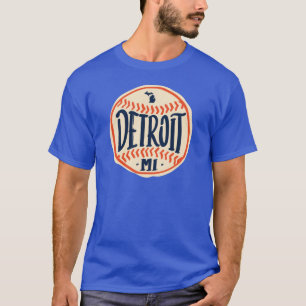 Camiseta Design de Letra Desenhada à Mão de Michigan