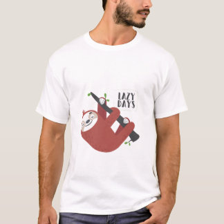 Camiseta Design de Leve Dias Preguiçoso