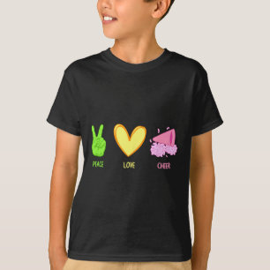 Camiseta Design de líder de torcida fofa para mulheres meni