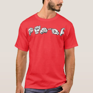 Camiseta DESIGN de Linguagem de Sinal do MANGO ASL
