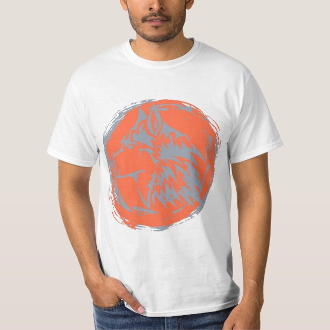 Camiseta Design de lobo  (Frente)