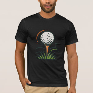 Camiseta Design de Logo de Esporte Bandeira de Grama de Bol