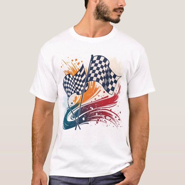 Camiseta Design de logotipo abstrato (Frente)