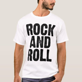 Camiseta design de logotipo bold rock and roll