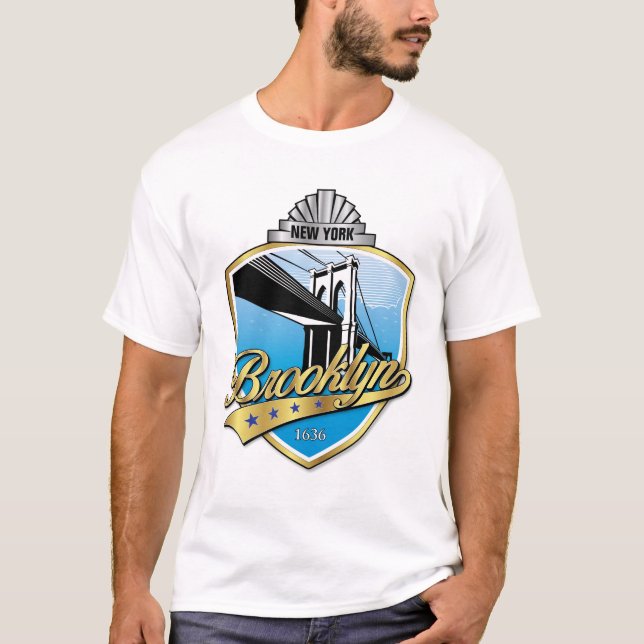 Camiseta Design de logotipo Brooklyn (Frente)
