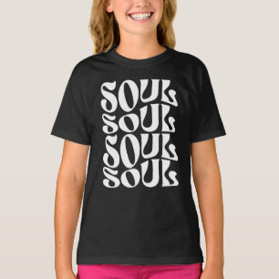 Camiseta design de logotipo da alma