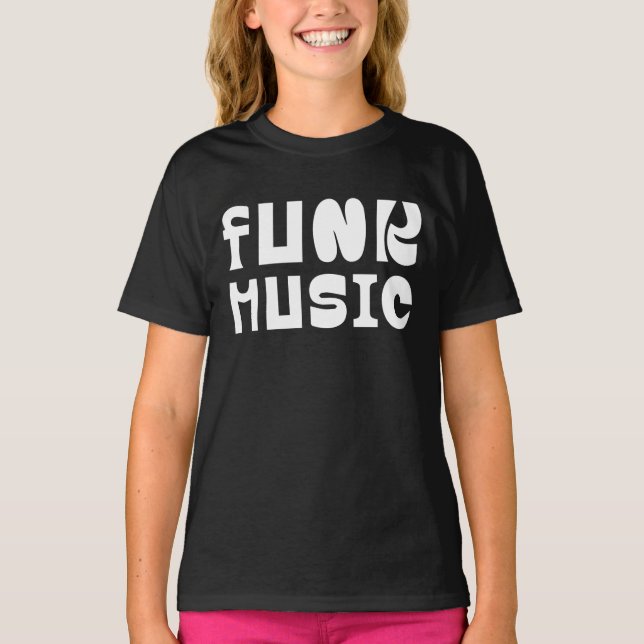Camiseta design de logotipo de Funk Music (Frente)