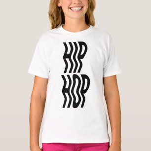 Camiseta design de logotipo de tipografia de música hiphop
