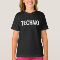 design de logotipo de tipografia de música techno
