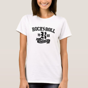 Camiseta design de logotipo Rock and Roll Oldschool