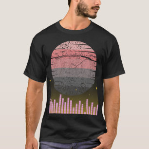 Camiseta Design de Lover de Música Estéreo Hi-Fi do Medidor