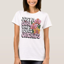 Design de Lover de Orquídea Floral para Mulheres