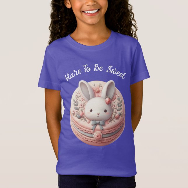 Camiseta Design de Macaron de Lebre Personalizado para Ser  (Frente)