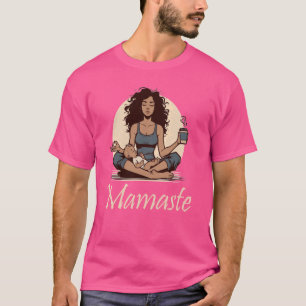 Camiseta Design de mama para Yoga Mãe, Mentidão, Pé Interio