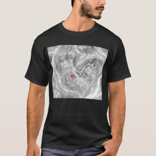 Camiseta Design de Mapa Topográfico do Scottish Mountainhe