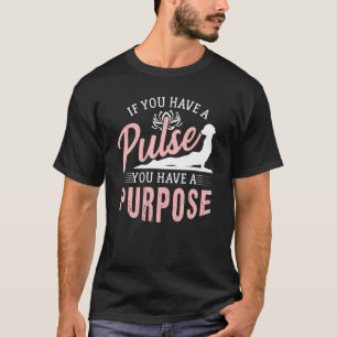 Camiseta Design de Meditação de Propósito Yoga Para Classe