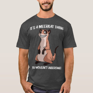 Camiseta Design De Meerkat Bonito Para Homens Meerkat Mongo