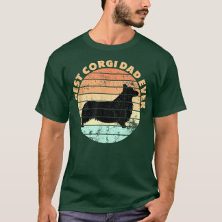 Camiseta Design De Melhor Pai De Corgi