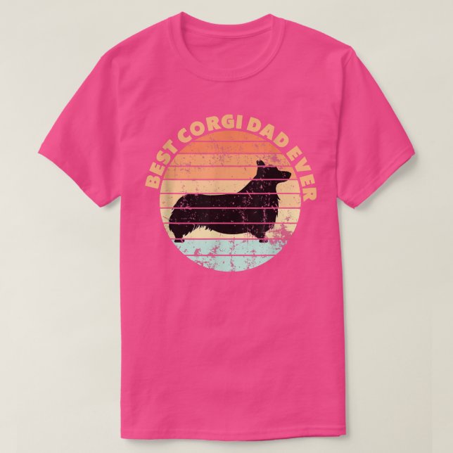Camiseta Design De Melhor Pai De Corgi (Frente do Design)
