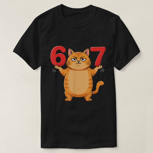 Camiseta Design de Meme de Gato Fofo 67 (Frente do Design)