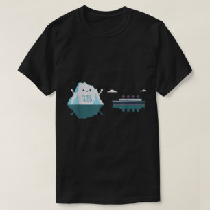 Camiseta Design de Meme de Iceberg Divertido com Abraços Gr