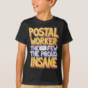Camiseta Design de Memória de Cotação do Trabalhador Postal