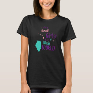 Camiseta Design de menina orgulhosa só uma garota havaiana