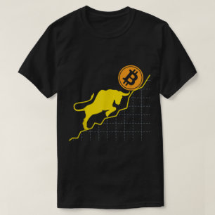 Camiseta Design de Mercado Altista de Bitcoin