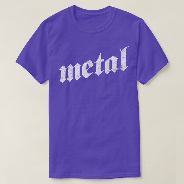 Camiseta Design de metal gótico (Frente do Design)