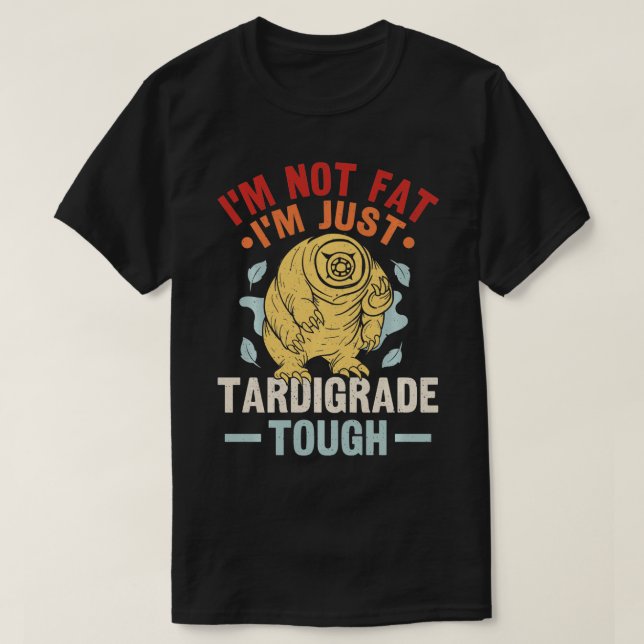 Camiseta Design de Microbiologia Tardigrado para Fa Tardigr (Frente do Design)