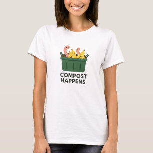Camiseta Design de Minhoca de Banana Engraçada Compostagem