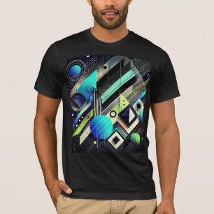Camiseta Design de Moda Geométrica Negrito Formas Minimal