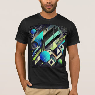 Camiseta Design de Moda Geométrica Negrito | Formas Minimal