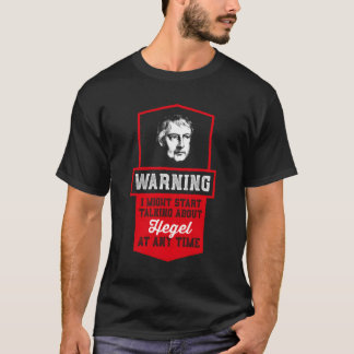 Camiseta Design de Moda Irônica Hegel para Entusiasta de Fi
