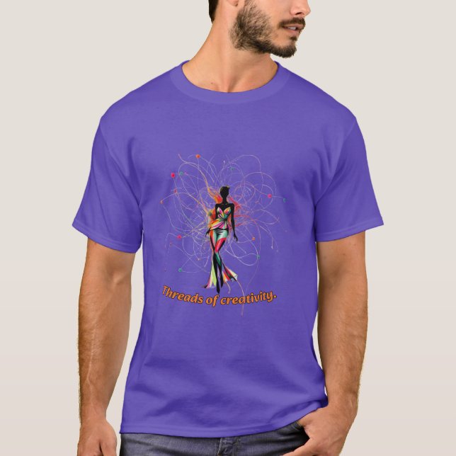 Camiseta Design de moda: Segmentos da criatividade. (Frente)