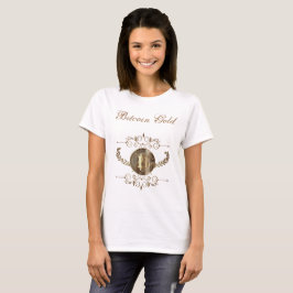 Camiseta Design de Moeda Dourada Bitmoeda
