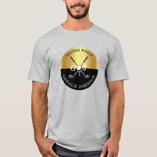 Camiseta Design de Monograma Elegante Personalizado