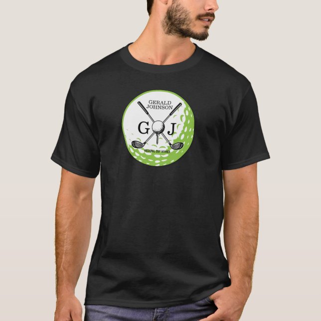 Camiseta Design de Monograma Minimalista Elegante (Frente)