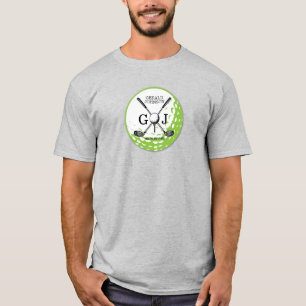 Camiseta Design de Monograma Minimalista Elegante