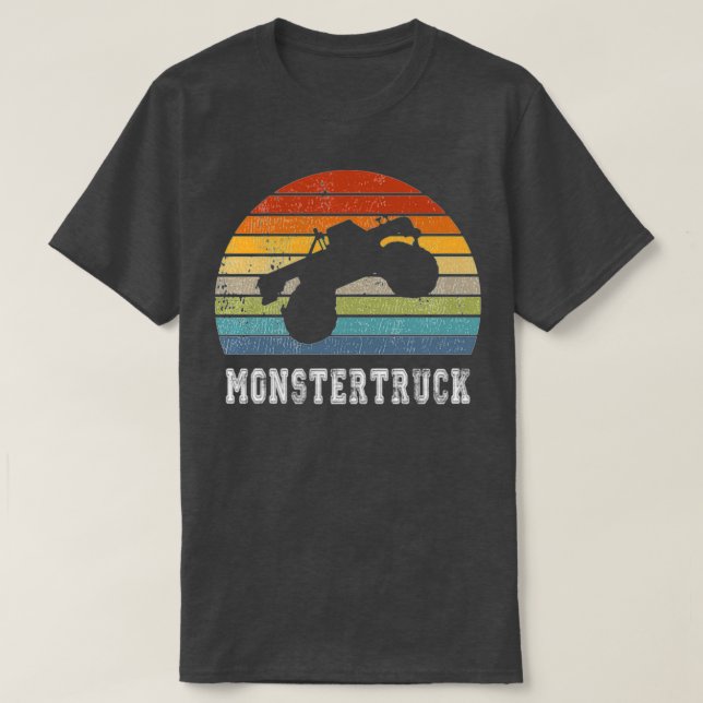 Camiseta Design de Monstercaminhão Vintage (Frente do Design)