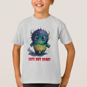 Camiseta Design de Monstro de Cartoon Escarlate