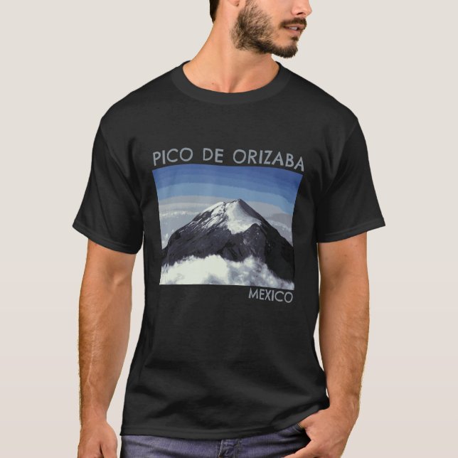 Camiseta Design de montanha Pico De Orizaba (Frente)