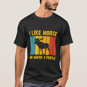 Camiseta Design De Moose Engraçada Para Os Homens Do Elk De