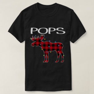 Camiseta Design de Moose Xadrez de Natal do Papai