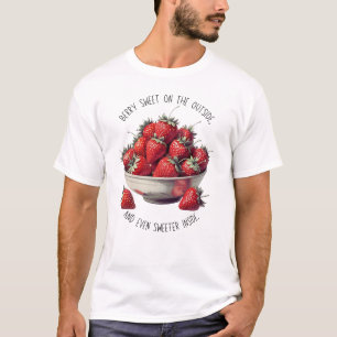 Camiseta Design de morango - Dentro de Berry Sweeter