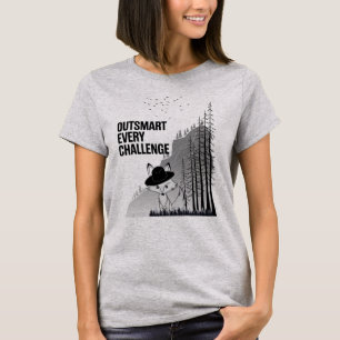 Camiseta Design de Motivação da Fox Clever