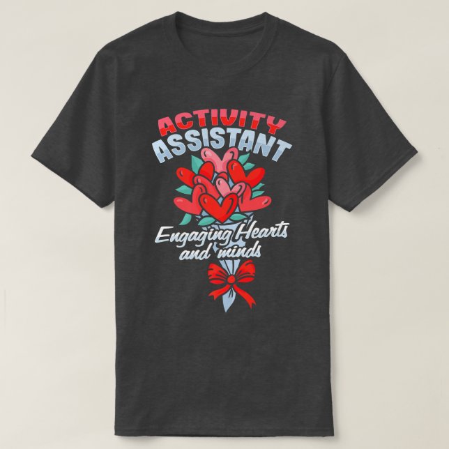 Camiseta Design de Motivação do Assistente de Atividade par (Frente do Design)