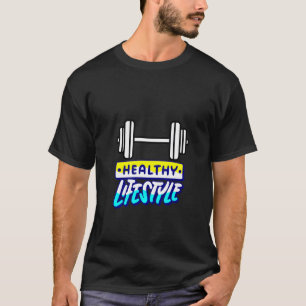 Camiseta design de motivação para estilo de vida saudável