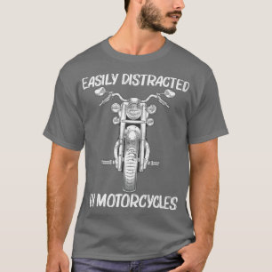 Camiseta Design De Motocicleta legal Para Mulheres Moviment